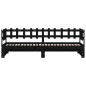 vidaXL Sofá cama extraíble madera maciza de pino negro 2x(90x200) cm vidaXL Sofá cama extraíble madera maciza de pino negro 2x(90x200) cm