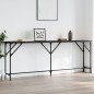 vidaXL Mesa consola madera de ingeniería negra 200x29x75 cm vidaXL Mesa consola madera de ingeniería negra 200x29x75 cm