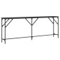 vidaXL Mesa consola madera de ingeniería negra 200x29x75 cm vidaXL Mesa consola madera de ingeniería negra 200x29x75 cm