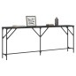 vidaXL Mesa consola madera de ingeniería negra 200x29x75 cm vidaXL Mesa consola madera de ingeniería negra 200x29x75 cm