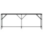 vidaXL Mesa consola madera de ingeniería negra 200x29x75 cm vidaXL Mesa consola madera de ingeniería negra 200x29x75 cm