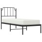 vidaXL Estructura de cama con cabecero metal negro 80x200 cm vidaXL Estructura de cama con cabecero metal negro 80x200 cm