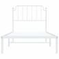 vidaXL Estructura de cama de metal con cabecero blanco 90x200 cm vidaXL Estructura de cama de metal con cabecero blanco 90x200 cm