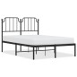 vidaXL Estructura de cama con cabecero metal negro 120x190 cm vidaXL Estructura de cama con cabecero metal negro 120x190 cm