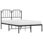 vidaXL Estructura de cama con cabecero metal negro 120x190 cm vidaXL Estructura de cama con cabecero metal negro 120x190 cm