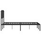 vidaXL Estructura de cama con cabecero metal negro 120x190 cm vidaXL Estructura de cama con cabecero metal negro 120x190 cm