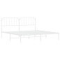vidaXL Estructura de cama con cabecero metal blanca 200x200 cm vidaXL Estructura de cama con cabecero metal blanca 200x200 cm