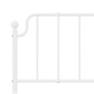 vidaXL Estructura cama metal con cabecero y pie cama blanco 193x203 cm