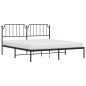 vidaXL Estructura de cama con cabecero metal negro 183x213 cm vidaXL Estructura de cama con cabecero metal negro 183x213 cm