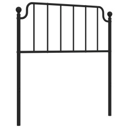 vidaXL Cabecero de metal negro 90 cm
