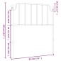 vidaXL Cabecero de metal negro 90 cm vidaXL Cabecero de metal negro 90 cm