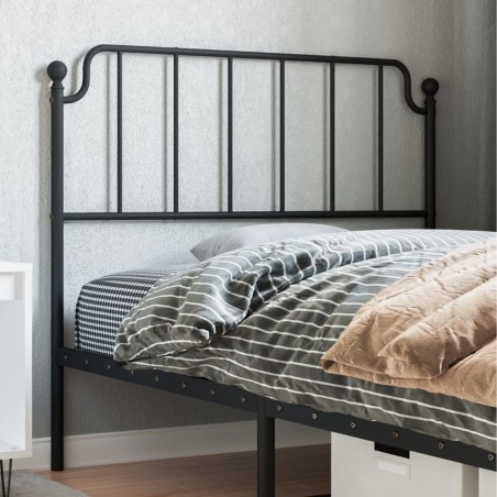vidaXL Cabecero de metal negro 107 cm