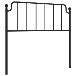 vidaXL Cabecero de metal negro 107 cm