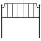 vidaXL Cabecero de metal negro 107 cm