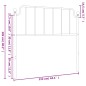 vidaXL Cabecero de metal negro 107 cm