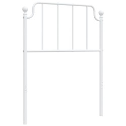 vidaXL Cabecero de metal blanco 75 cm