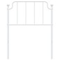 vidaXL Cabecero de metal blanco 75 cm vidaXL Cabecero de metal blanco 75 cm