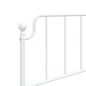 vidaXL Cabecero de metal blanco 75 cm vidaXL Cabecero de metal blanco 75 cm