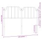 vidaXL Cabecero de metal negro 160 cm vidaXL Cabecero de metal negro 160 cm