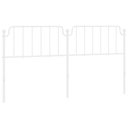 vidaXL Cabecero de metal blanco 200 cm