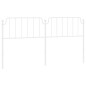 vidaXL Cabecero de metal blanco 200 cm vidaXL Cabecero de metal blanco 200 cm