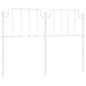 vidaXL Cabecero de metal blanco 140 cm vidaXL Cabecero de metal blanco 140 cm