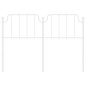 vidaXL Cabecero de metal blanco 140 cm vidaXL Cabecero de metal blanco 140 cm