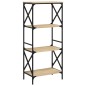 vidaXL Librería 4 estantes madera ingeniería roble Sonoma 59x35x132 cm vidaXL Librería 4 estantes madera ingeniería roble Sonoma 59x35x132 cm