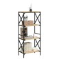 vidaXL Librería 4 estantes madera ingeniería roble Sonoma 59x35x132 cm vidaXL Librería 4 estantes madera ingeniería roble Sonoma 59x35x132 cm