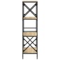 vidaXL Librería 4 estantes madera ingeniería roble Sonoma 59x35x132 cm vidaXL Librería 4 estantes madera ingeniería roble Sonoma 59x35x132 cm