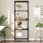 vidaXL Librería 5 estantes madera ingeniería roble ahumado 59x35x171cm vidaXL Librería 5 estantes madera ingeniería roble ahumado 59x35x171cm