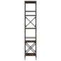 vidaXL Librería 5 estantes madera ingeniería roble ahumado 59x35x171cm vidaXL Librería 5 estantes madera ingeniería roble ahumado 59x35x171cm