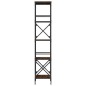 vidaXL Librería 5 estantes madera ingeniería roble marrón 59x35x171cm