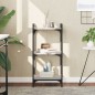 vidaXL Librería 3 estantes madera ingeniería gris Sonoma 40x30x86 cm vidaXL Librería 3 estantes madera ingeniería gris Sonoma 40x30x86 cm