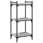 vidaXL Librería 3 estantes madera ingeniería gris Sonoma 40x30x86 cm vidaXL Librería 3 estantes madera ingeniería gris Sonoma 40x30x86 cm
