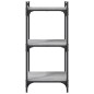 vidaXL Librería 3 estantes madera ingeniería gris Sonoma 40x30x86 cm vidaXL Librería 3 estantes madera ingeniería gris Sonoma 40x30x86 cm