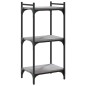 vidaXL Librería 3 estantes madera ingeniería gris Sonoma 40x30x86 cm vidaXL Librería 3 estantes madera ingeniería gris Sonoma 40x30x86 cm