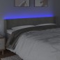 vidaXL Cabecero con LED de terciopelo gris claro 183x16x78/88 cm vidaXL Cabecero con LED de terciopelo gris claro 183x16x78/88 cm