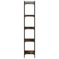 vidaXL Librería 5 estantes madera ingeniería roble ahumado 40x30x154cm vidaXL Librería 5 estantes madera ingeniería roble ahumado 40x30x154cm