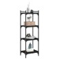 vidaXL Librería de 4 estantes madera de ingeniería negro 40x30x120 cm vidaXL Librería de 4 estantes madera de ingeniería negro 40x30x120 cm