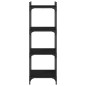 vidaXL Librería de 4 estantes madera de ingeniería negro 40x30x120 cm vidaXL Librería de 4 estantes madera de ingeniería negro 40x30x120 cm