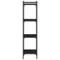 vidaXL Librería de 4 estantes madera de ingeniería negro 40x30x120 cm vidaXL Librería de 4 estantes madera de ingeniería negro 40x30x120 cm