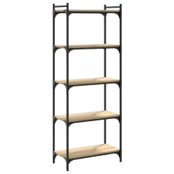 vidaXL Librería 5 estantes madera ingeniería roble Sonoma 60x30x154 cm