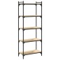 vidaXL Librería 5 estantes madera ingeniería roble Sonoma 60x30x154 cm vidaXL Librería 5 estantes madera ingeniería roble Sonoma 60x30x154 cm
