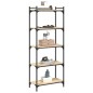 vidaXL Librería 5 estantes madera ingeniería roble Sonoma 60x30x154 cm vidaXL Librería 5 estantes madera ingeniería roble Sonoma 60x30x154 cm