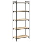 vidaXL Librería 5 estantes madera ingeniería roble Sonoma 60x30x154 cm vidaXL Librería 5 estantes madera ingeniería roble Sonoma 60x30x154 cm