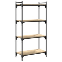 vidaXL Librería 4 estantes madera ingeniería roble Sonoma 60x30x120 cm