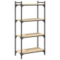 vidaXL Librería 4 estantes madera ingeniería roble Sonoma 60x30x120 cm vidaXL Librería 4 estantes madera ingeniería roble Sonoma 60x30x120 cm