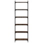 vidaXL Librería 6 estantes madera ingeniería roble ahumado 60x30x188cm vidaXL Librería 6 estantes madera ingeniería roble ahumado 60x30x188cm