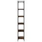 vidaXL Librería 6 estantes madera ingeniería roble ahumado 60x30x188cm vidaXL Librería 6 estantes madera ingeniería roble ahumado 60x30x188cm